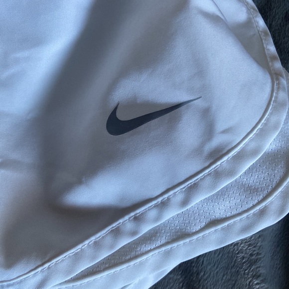 White Nike Tempo Running Shorts - Picture 6 of 6
